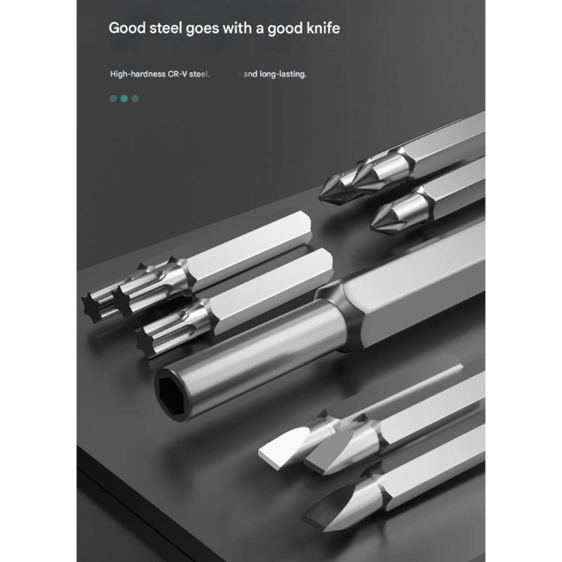 Multifunctional High Precise Screwdriver Bit Set for Phone Computer Eyeglass Repair Alloy Steel Material Portable Storage