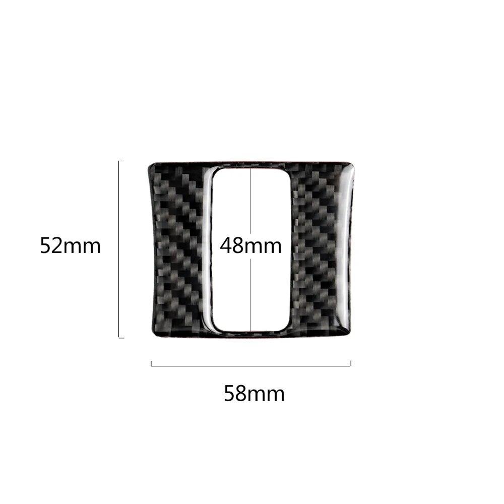 Carbon Fiber Style Car Accessories Interior Warning Lamp Button Trim Cover ABS For Mazda 3 Axela 2013 2014 2015 2016 2017 2018