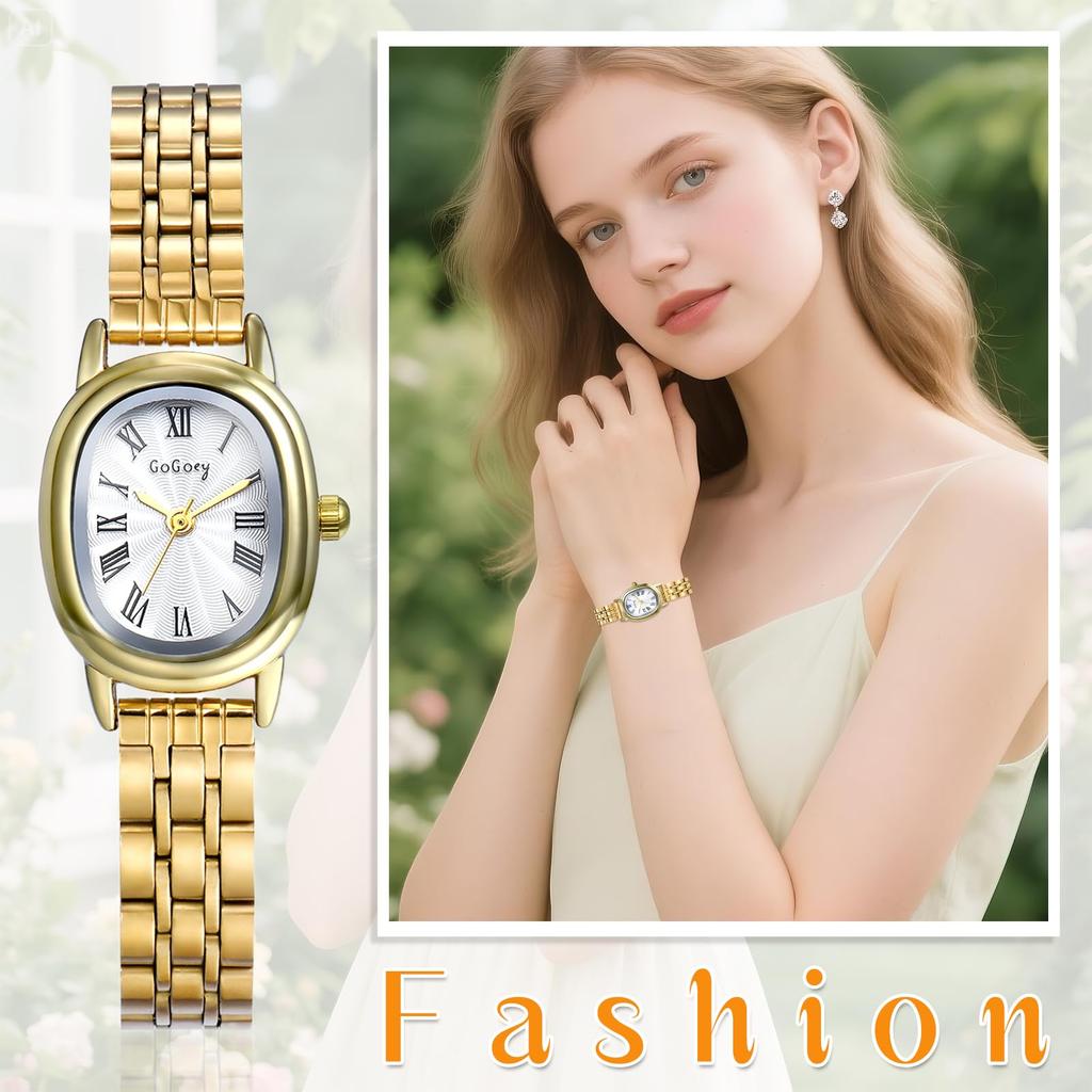 Women's Watch Roman Analog Display Stainless Steel Waterproof Cute Fashion Quartz Watch Gold Tone Ladies Accessories - Birthday Anniversary Mother's