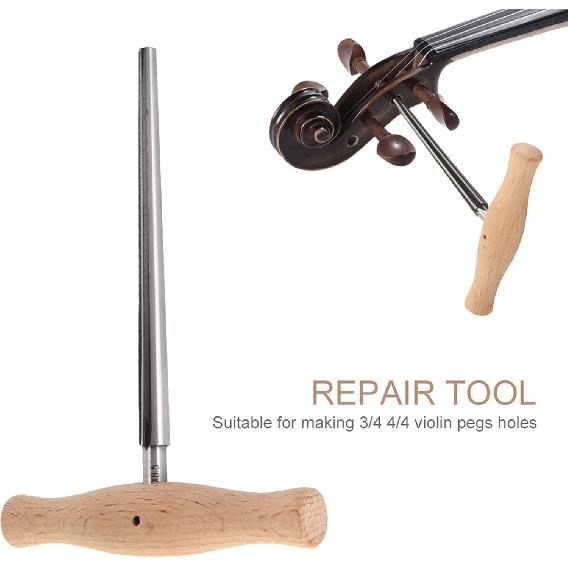 

Развертка для скрипки, RiToEasysports Развертка для отверстий под колки скрипки 1:30 Конус с деревянной ручкой для скрипок 3/4 4/4 Аксессуары для игры Скрипичный колышковерт Скрипичный колышек