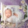 0-1M Baby Girls Photography Props Lace Dress Jumpsuit Mesh Hat Newborns Photo Props Photoshooting Hat & Romper Costume