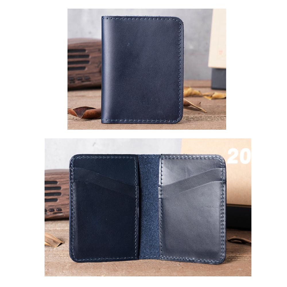 NT Retro Crazy Horse Leather Multi-Card Clutch: Unisex ID & Card Holder Wallet