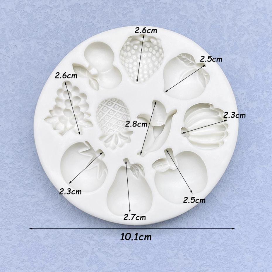 Banana Lemon Strawberry Grape Cake Silicone Sugarcraft Mold Resin Tools Chocolate Cupcake Baking Fondant Cake Decorating Tools