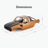 Injora Ir60-10 Hard Body With Interior  Bed Cage For 110 Rc Crawler