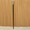 93.98 Cm Elegant Silver Handle Walking Stick Black Wooden Cane with Floral Embossed Grip Gentleman’s Gift for Him, Her Collectors