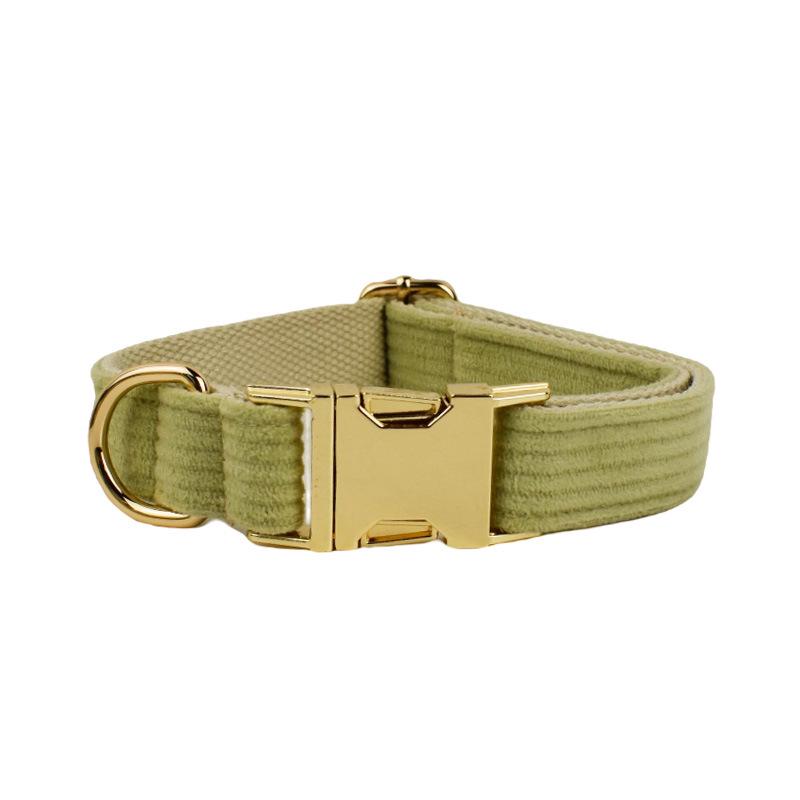 Corduroy Stripe Series Custom Dog Collar - New Style Pet Neckwear