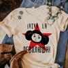 Cheburashka Tshirts Women Y2K Tshirts Girl Streetwear Y2k Anime Clothes