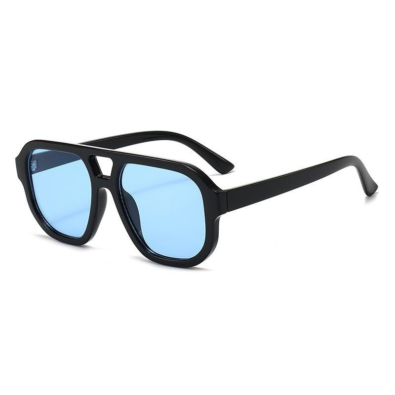 Retro Chic Oversized Square Sunglasses For Women Men Uv400 With Green Lenses And Leopard Frame