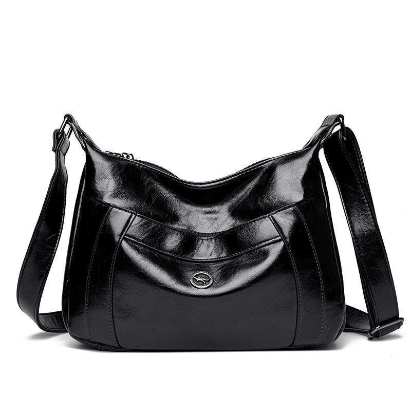 Soft Leather Luxury Women Bag Designer Solid Color Shoulder Messenger Crossbody Bags for Women New Casual Female Tote Sac A Main