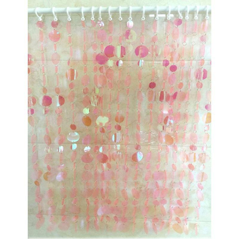 High-Gloss Gold & Silver Sequin String Decorative Curtain - Reflective Hanging for Weddings, Doors, Partitions, and Stages.