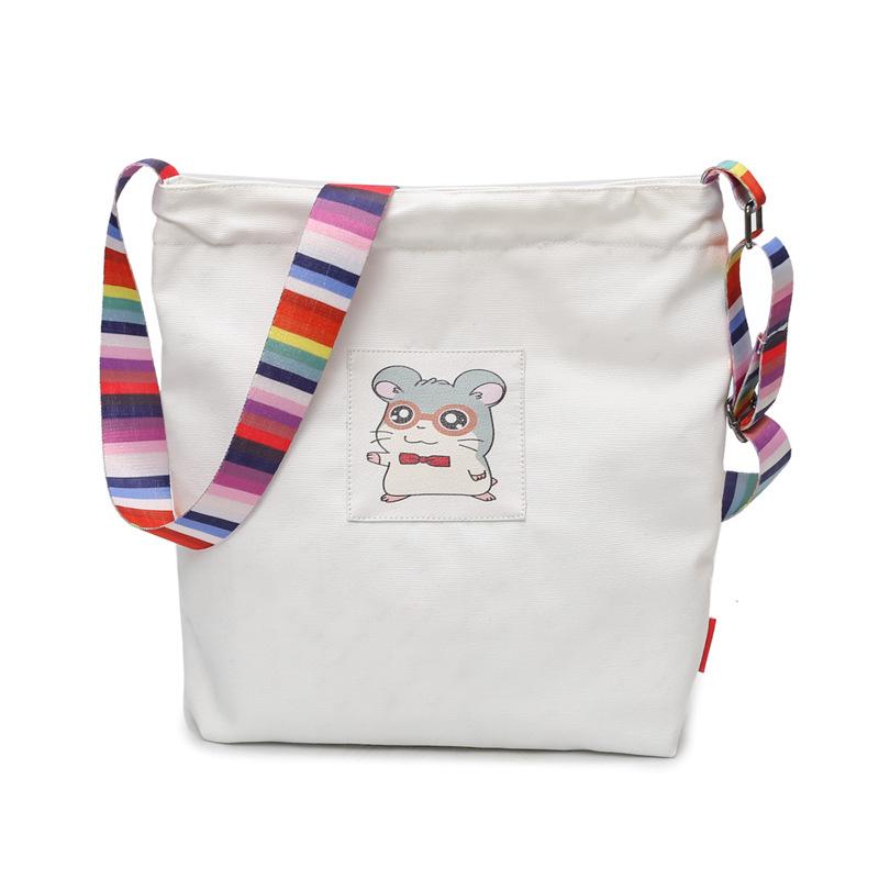 New canvas bag bag female art student tutoring simple small fresh canvas bag shoulder messenger bag