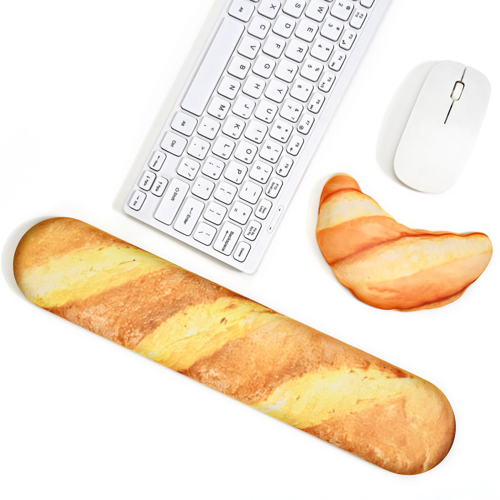 

Newseego Keyboard Wrist Mouse Wrist Palm Hand Wrist Arm Memory Arm Reduces Wrist Shock For Gaming and Cute Rest, Rest, 2-Piece Set, Rest, Rest,