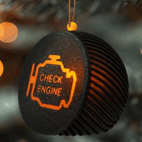 Kontrolka motoru Vánoční ozdoba 3" Mechanik Automechanik Vánoční ozdoba pro nadšence do aut Dárky Plnička punčochy