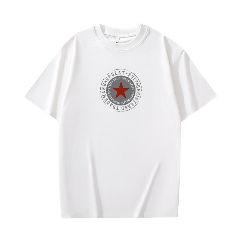 Cotton Short Sleeve T Shirt Fashion All Match Breathable Summer Sport T-shirt Men Top