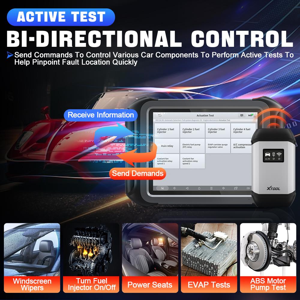 EU Warehouse XTOOL D9SPRO EU All Key Lost Programming Diagnostic Tool Car Bidirectional OBD2 Full System Scanner with 45+ Reset