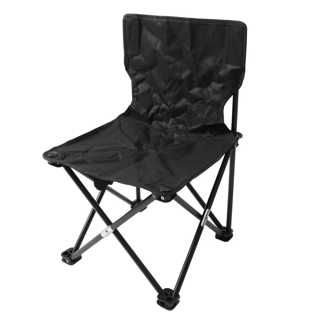Outdoor Folding Chair Oxford Cloth Stable Support Comfortable Design for Fishing Hiking Camping