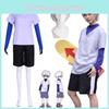 Traje Cosplay Hunterhunter Killua Zoldyck Anime Autêntico Uniforme Terno Conjunto Completo