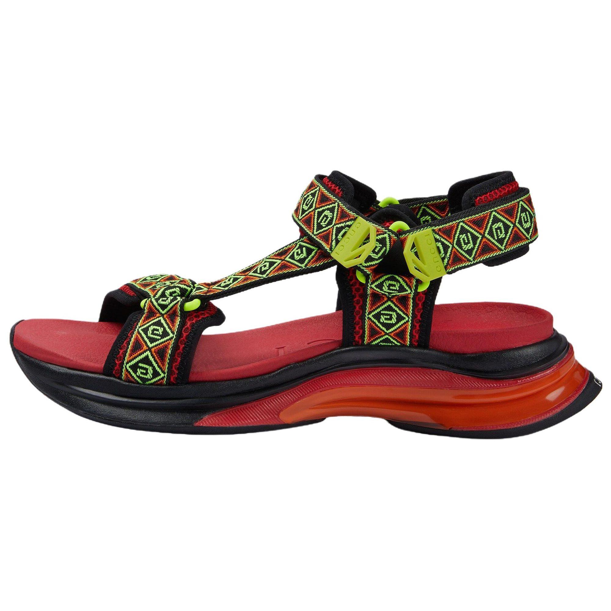 GUCCI RUN Beach Sandals Men`s Red