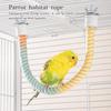 2pcs Gradient Colorful Bird Rope Perch Stand,Bird Cage Climbing Rope Toys Accessories,Bendable Climbing,Parakeet Lovebirds Cockatiels Budgies Play