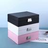 1pc Large Capacity Drawer Style Lockable Jewelry Box ,Large Capacity Jewelry Organizer Box,For Necklaces, Rings, Earrings, Etc.