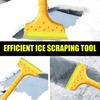 Snow Shovel Ice Scraper Car Windshield Lightweight Snow Scraper with Rubber Edges De-Icing Grooves