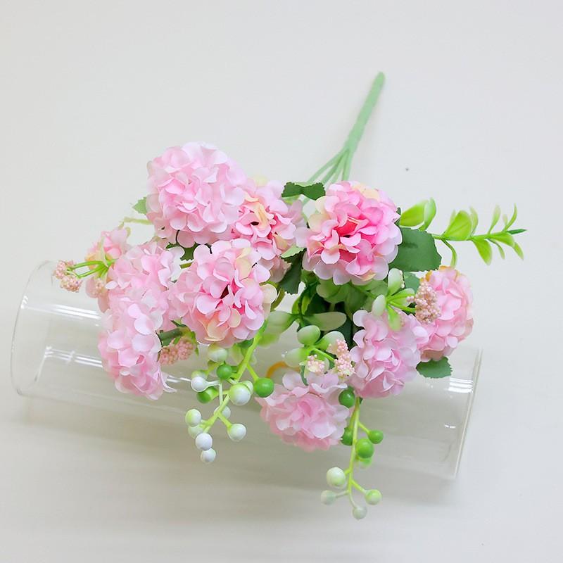 Artificial Hydrangea Silk Flower Bouquet Wedding Decor Photography Prop Home Event Styling
