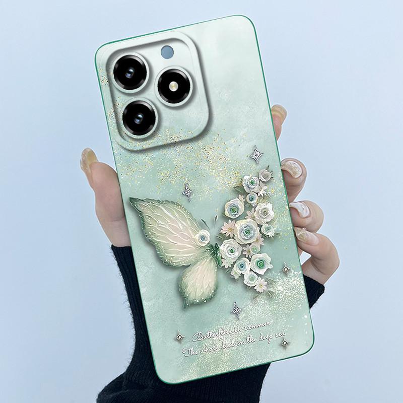 Case For Realme C61 C63 Cute Panda Sweet Girls Cats Silicone Soft Back Cover For Realme Narzo N63 2024 Bumper Protective Casing