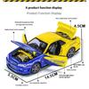 1/32 Scale Nissan GTR-R34 Alloy Car Model, Lluminated Wheels & Engine Sounds, Kids Collectible Racing Toy, Fun for Racing Fans