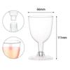 10pcs Durable Champagne Glass Clear Red Wine Glass Plastic Champagne Flute Goblet  Party Favors