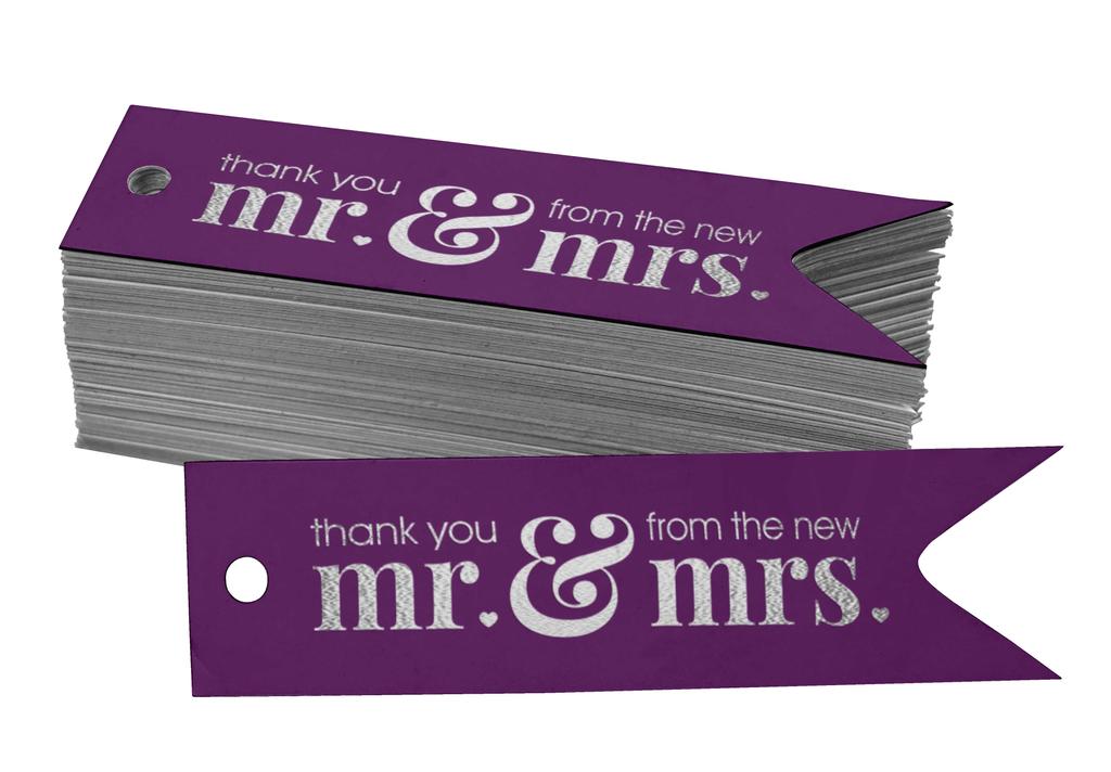 Inkdotpot Pack Of 100 Thank You From The New Wedding Favor Paper Tags Craft Real Gold Foil Hang