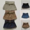 Mini Princess Skirt Accessories Fashion Dresses Skirt Plush Dolls Clothes  For 10cm Cotton Doll
