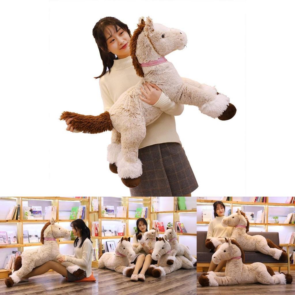 Animal Plush Toy Small Brown Horse With Short Plush Material For Kids Gift