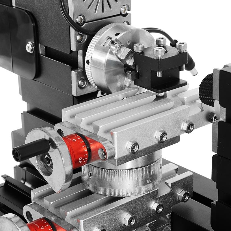 12V DC 60W 12000rpm Milling Machine Mini Metal Rotating Lathe DIY Woodwork Wood Lathe Model Making Tool Kit
