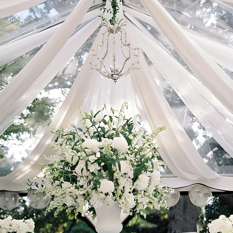 6m Ceiling Drapes Stage Backdrop Ceremony Reception Hanging Decor Arch Roof Decor Hotel Decoration