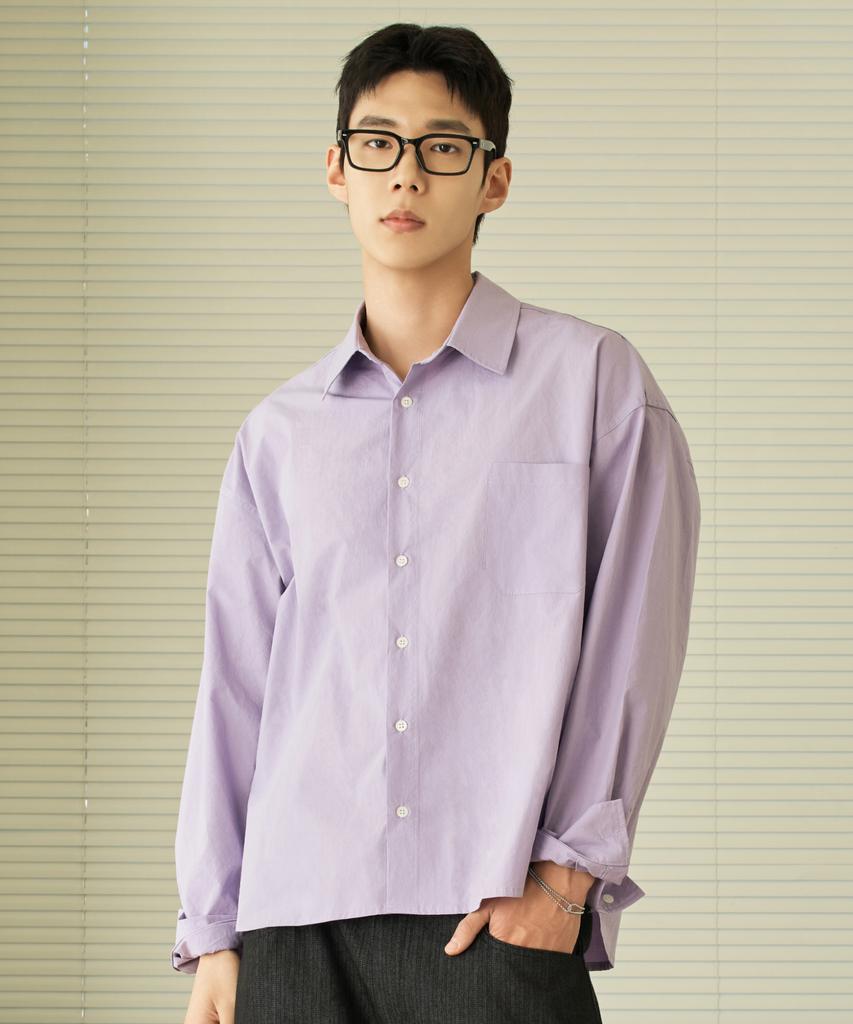 HYOJI 26 Ss Semi-Crop Bio-Washed Shirt (8 Colors)