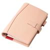 Lightex System Genuine Bible Milky Pink Organizer, Vegetable-Tanned Leather, Size, 6-Ring Hole, Lightweight, B6monolether01,