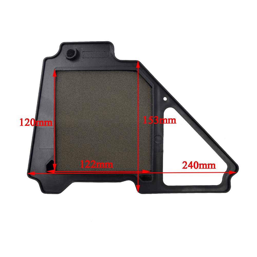 AHL Motorcycle Air Filter for Yamaha YBR125 JYM YB125 2008 Cleaner/Air 2005-2014 / (Part Numbers 5VL-E4450-10-00, 5VL-E4450-12-00)