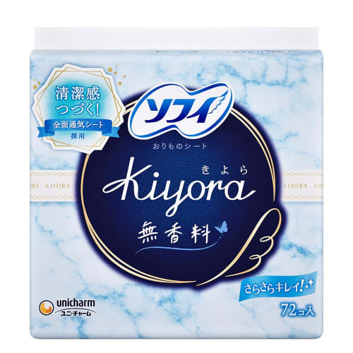 Sofy Kiyora Unscented, 72 pieces (unicharm Sofy)