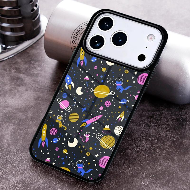 

Space Kitty Cat Adventures Phone Case For iPhone 17,16e,15,14,13,12,11,Mini,Pro,MAX soft Silicone Cover iPhone 11 Pro