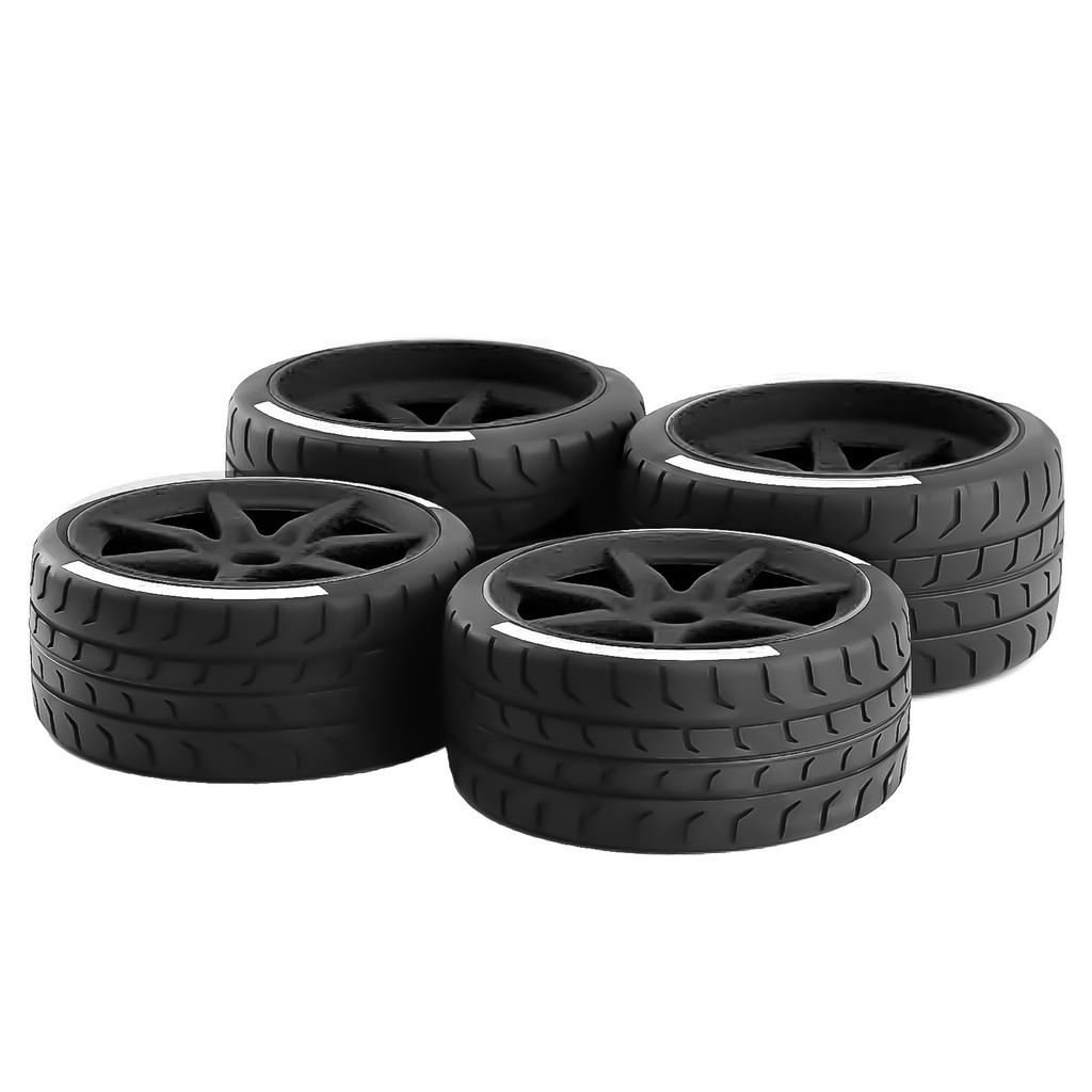 4pcs Remote Control Tires 53 108 43 102mm 17mm Wheel Hex Replacement for ARMA 1 7 Felony FSR Model GT Remote Control