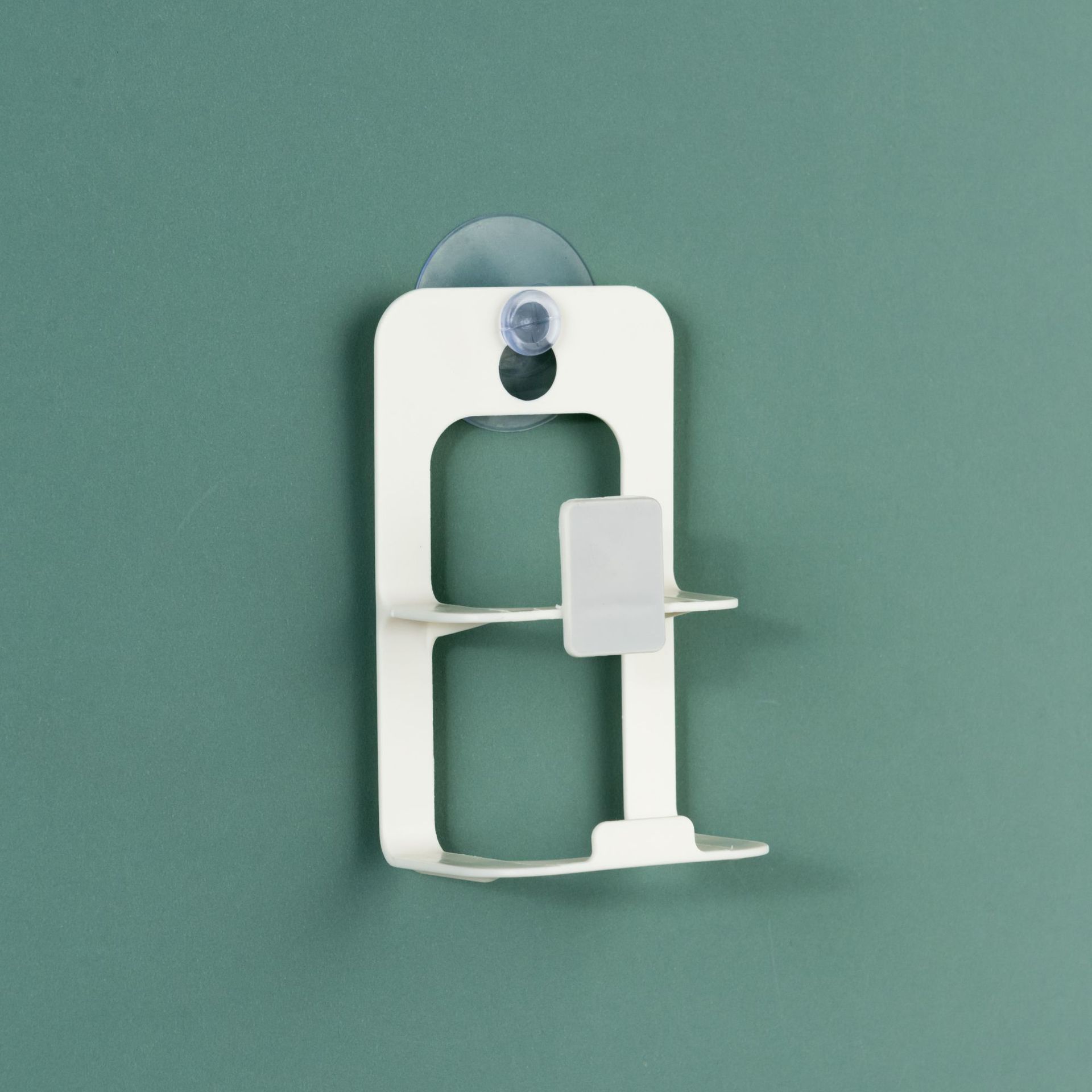 

Кухонная двухслойная присоска для раковины, держатель для хранения губки, полка для мыла на кухонной раковине, сушилка для аксессуаров, органайзер White