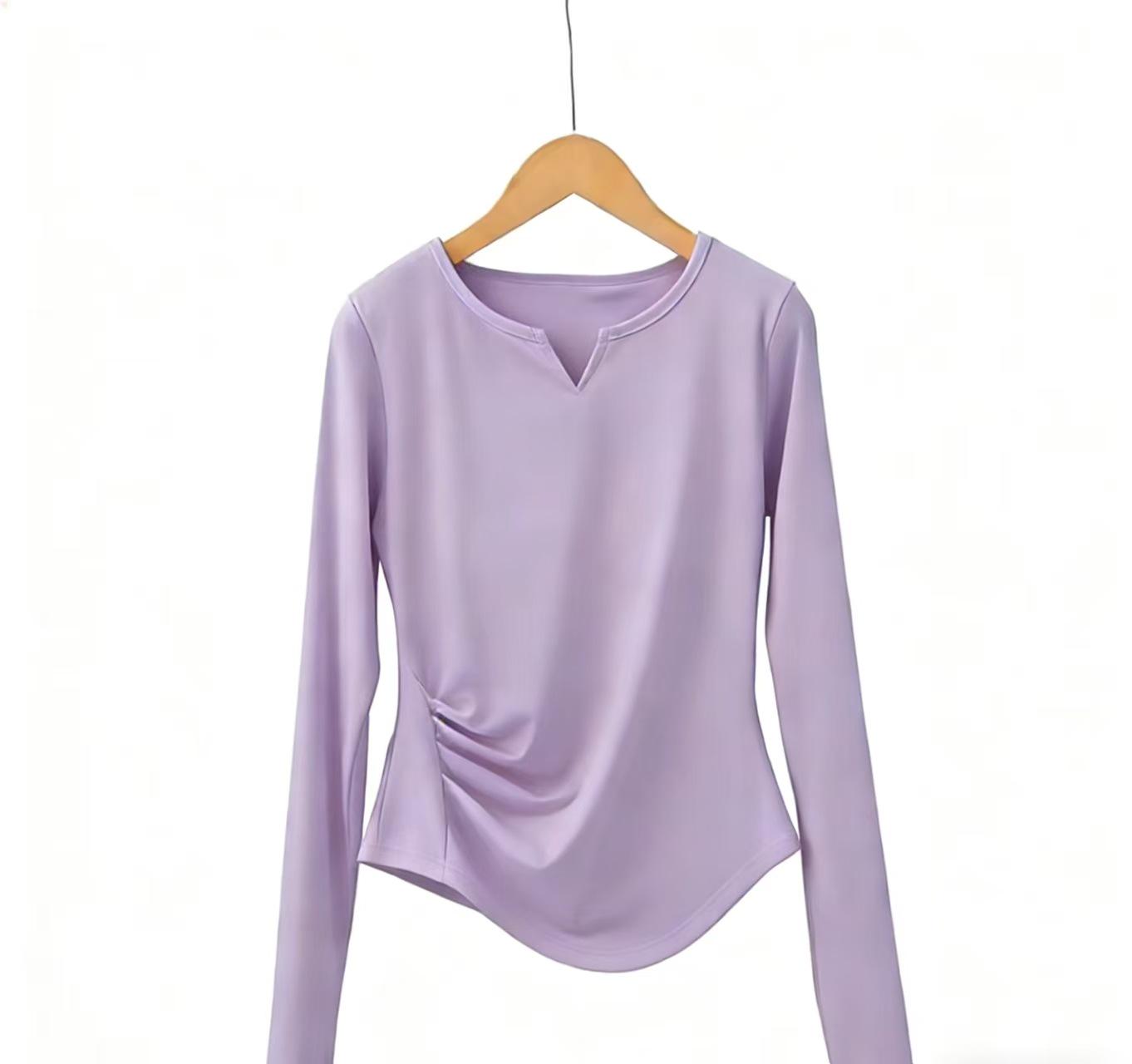 

Women s Long Sleeve Yoga Top with Fixed Cup - CX505 X-Large фіолетовий
