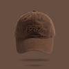 New Big Head Circumference 1987 Embroidered Baseball Cap Quality Deep Top Curved Brim Showing Face Small Cap Children Spring and Autumn Versatile