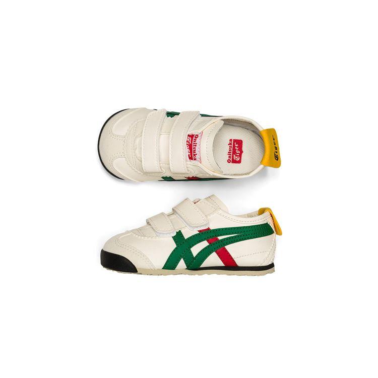 Onitsuka Tiger Mexico 66 Ts Comfortable Versatile Non-Slip Durable Low-Top Sports Casual Shoes Baby sneaker White Green 1184A054-200
