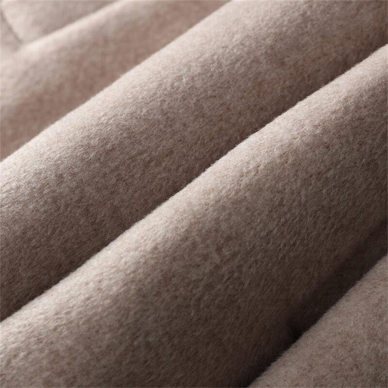 Shangjing Women's Petite Elegant Wool Blend Winter Coat