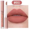 18 Color Waterproof Lip Gloss Nude Apricot Matte Liquid Lipstick Transparent Lip Oil Sexy Rose Red Velvet Matte Lipstick Make Up