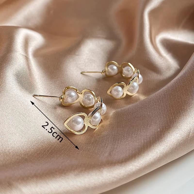 Gold Metal Dangle Earrings Punk Personality C-shaped Women Drop Earrings Hollow Geometric Statement Fashion Ear Jewelry