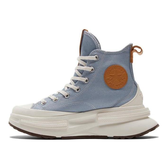 Converse Sneakers Unisex Run Star Legacy CX Denim High Ocean Retreat Blu Aironato Marrone Dorato A05273C