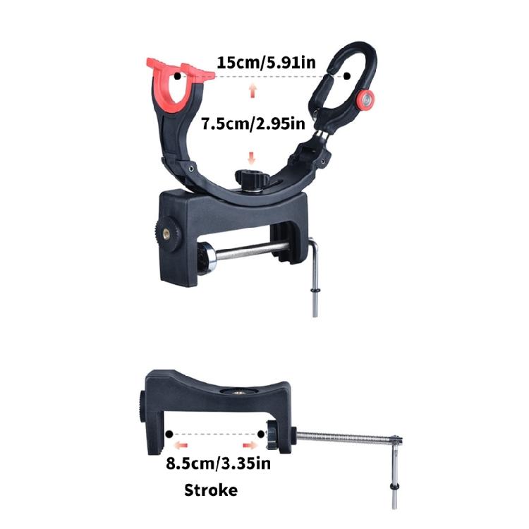Light Weight Fishing Rod Clip Fishing Rod Holder Brackets Spring Loaded Clamps for Enhancing Stability and Comfortable