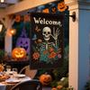 Halloween Ghost Hanging Flags Garden Flag Garden Flag 45x30cm Double Sided Yard Party Decoration (excluding Flagpole)